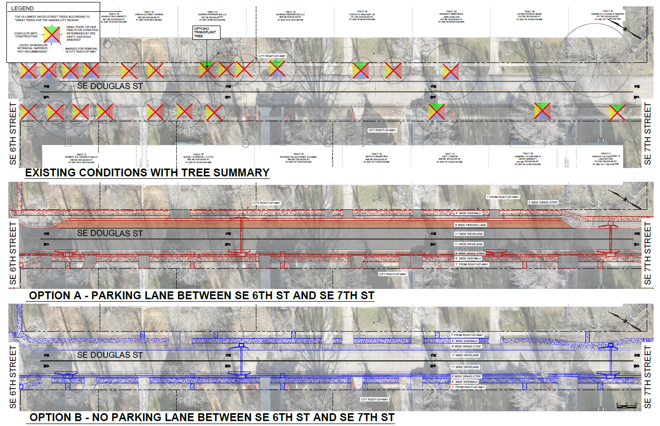 Tree and Parallel Parking Map Options